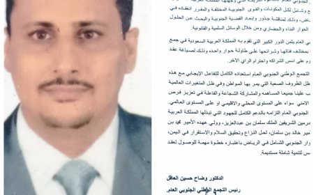 التجمع الوطني الجنوبي العام يرحب بدعوة المملكة للحوار الجنوبي