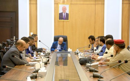 محافظ حضرموت يطّلع على جهود تطبيع الحياة ويناقش الاحتياجات العاجلة للقطاعات الخدمية بالمحافظة