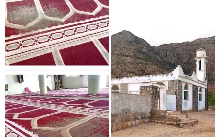 أهالي قرية الطرية يناشدون أهل الخير لتوفير سجاد مسجد القرية 