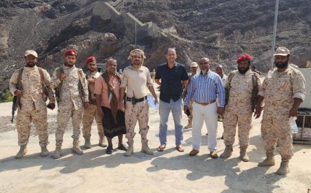 مدير مياه عدن يشيد بدور قوات العمالقة في تأمين منطقة البرزخ