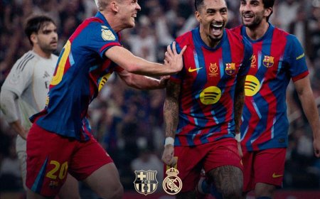 ليلة كتالونية في السعودية.. برشلونة يسحق ريال مدريد ويتوج بلقب السوبر الإسباني