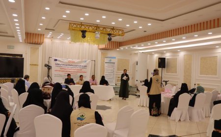 جمعية العريش النسوية التنموية تختتم مشروع "خطوة تمكين" لدعم النساء الخياطات في عدن