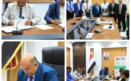 محافظ حضرموت يرعى توقيع اتفاقية مشروع بناء وتجهيز مستشفى بويش بالمكلا