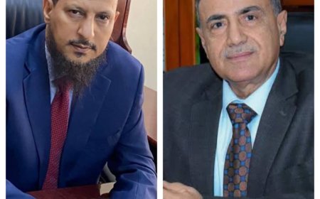 رئيس جامعة عدن يهنئ عبدالرحمن شيخ بتعيينه وزير دولة محافظًا لمحافظة عدن