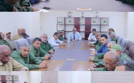 اللواء مطهر الشعيبي يترأس اجتماعًا أمنيًا موسعًا لبحث مستجدات الوضع وتعزيز الأمن والاستقرار في عدن.