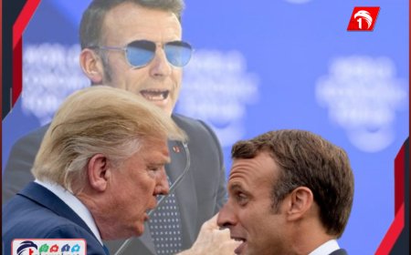 (ما الذي حدث بحق الجحيم؟!).. الرئيس ترامب يسخر من الرئيس ماكرون!!