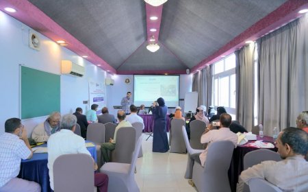 ورشة تعريفية لتعزيز الأمن الغذائي والزراعة المستدامة لمزارعي   مديرية لبعوس في محافظة لحج