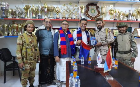 سيئون: اللواء عمار طامش يكرّم نادي سيئون عقب تتويج ناشئيه بلقب كأس حضرموت لأندية الوادي