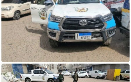 شرطة المعلا توقف استحداث بناء عشوائي دون تراخيص بأحد أحياء المديرية وتحذر المخالفين