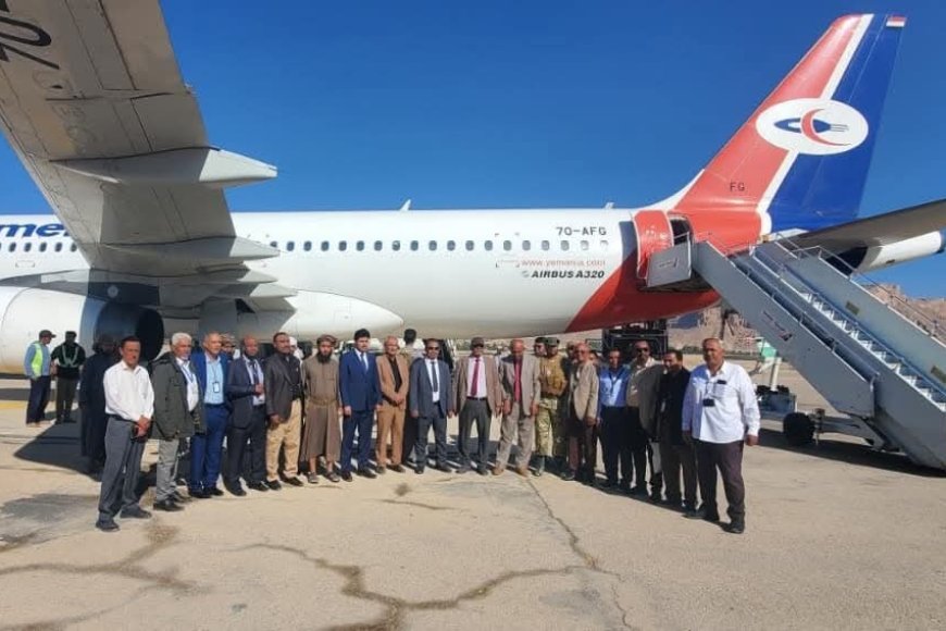 بحضور رئيس الهيئة.. استئناف تشغيل الرحلات الجوية عبر مطار سيئون الدولي