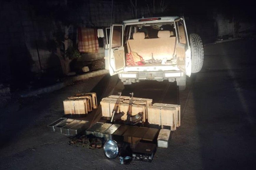 قوات درع الوطن تضبط أسلحة وذخائر في نقطة نشطون بمحافظة المهرة