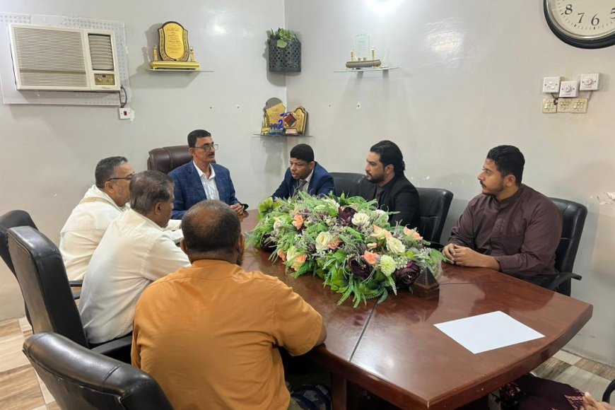 باضروس يلتقي قيادات مؤسسة العوامر ونقابة المهندسين بحضرموت ويبحث تعزيز التعاون التنموي