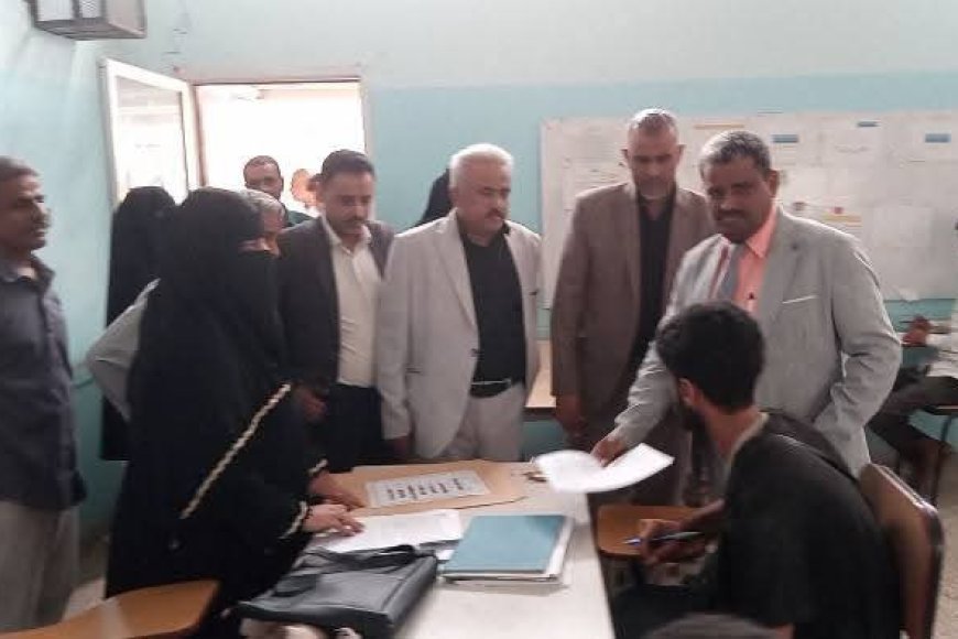 تدشين الاختبارات الفصليه في المعاهدالتقنيه والمهنية بالعاصمة عدن