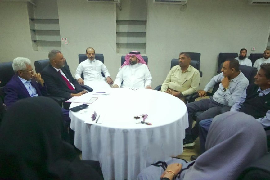 بتنسيق مع السلطة المحلية بعدن.. &nbsp;اللواء الشهراني يلتقي قادة التعليم لبحث أزمة المعلمين