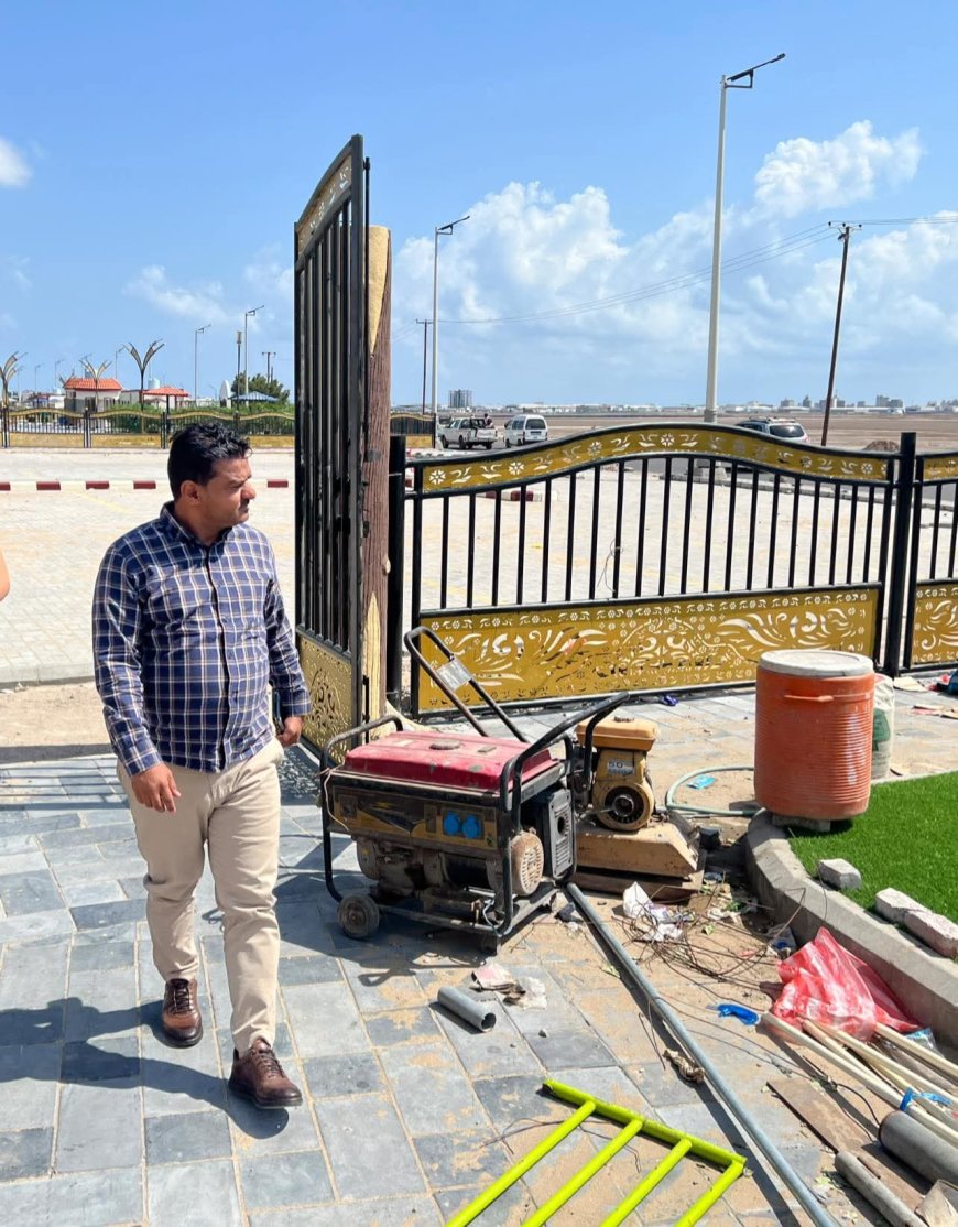 مدير عام مديرية الشيخ عثمان يتفقد أقسام مشروع “فاملي جاردينس”