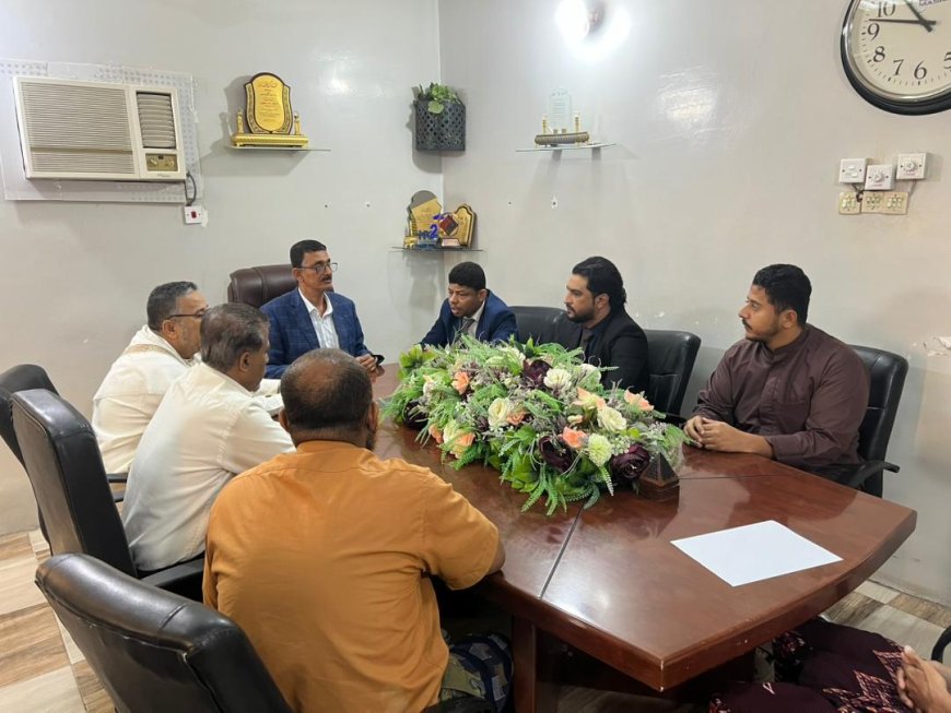 باضروس يلتقي قيادات مؤسسة العوامر ونقابة المهندسين بحضرموت ويبحث تعزيز التعاون التنموي
