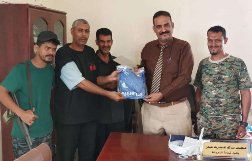 سكرتارية الشباب والرياضة بمجتمعية مديرية البريقة: تكرم وكيل نيابة المديرية .