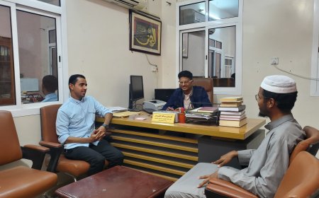 حقان يلتقي رئيس ملتقى سواعد الخير بمدينة دمون مديرية تريم