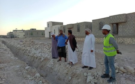 مدير عام شحن يتفقد سير العمل في مشروع مياه شحن – المرحلة الأولى