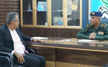 اللواء مسعود يتفقد إدارة شرطة السير بعدن ويطّلع على الترتيبات الأمنية والخطة الرمضانية