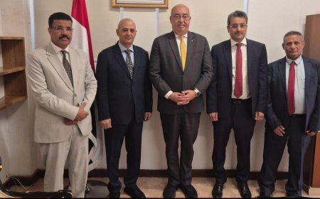 الشرجبي ودماج والقدسي يبحثون مع ممثل اليونسكو تعزيز التعاون في قطاعات المياه والثقافة والتعليم