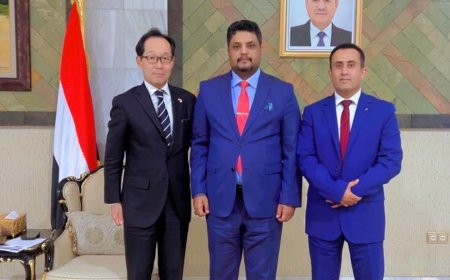 وزير التعليم الفني يبحث مع السفير الياباني تعزيز التعاون وتوسيع دعم المعاهد في المحافظات المحررة