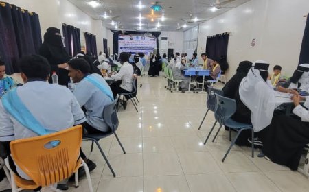 اختتام المسابقة الثقافية المنهجية للمدارس الأهلية والخاصة في مدارس سماء عدن