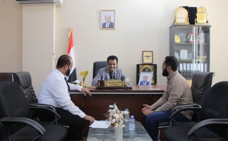 وكيل حضرموت الجيلاني يلتقي قيادة مؤسستي الجود وبازرعة لتنسيق تدشين خيمة إفطار الصائمين بخور المكلا