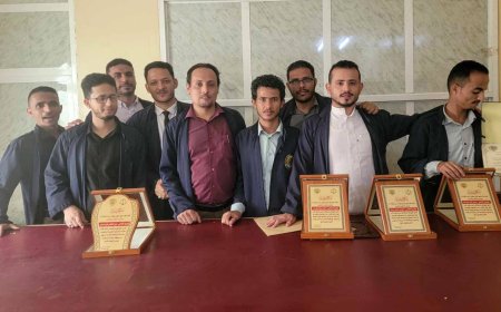 اختتام البرنامج التدريبي لطلاب المعهد العالي للقضاء في محكمة المنصورة الابتدائية بعدن