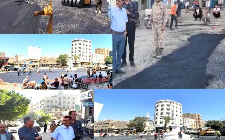 تعز.. بدء أعمال استكمال سفلتة جولة «أفتهان» وتأهيل الشارع الممتد حتى جولة الكهرباء القديمة