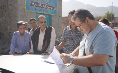 صندوق صيانة الطرق والجسور المركز الرئيسي العاصمة عدن تعز – التربة: الاستلام النهائي لمقطعين من مشروع الصيانة بتمويل صندوق الطرق بعدن