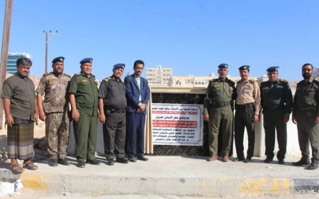 وكيل حضرموت  يزيح الستار عن مشروع مبنى إدارة الأحوال المدنية بالمكلا