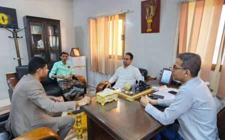 نقيب المهندسين بمحافظة حضرموت يزور ويهنئ مدير عام مكتب وزارة الشؤون الاجتماعية والعمل بساحل حضرموت