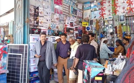 المعلم وباسندوه ينفذان نزولًا ميدانيًا إلى أسواق مدينة جعار