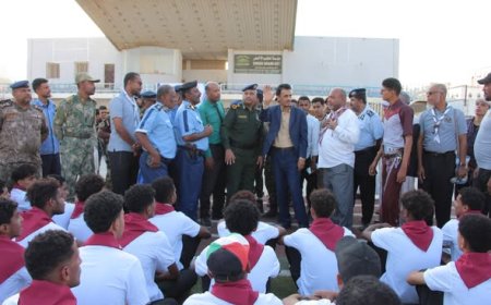 بمشاركة 200 كشفي تدشين الموسم الرابع من حملة "ساند" لتنظيم حركة السير خلال الشهر الكريم بالمكلا