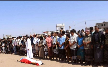 لحج : يتقدمهم الحالمي .. تشييع الشهيد عبدالسلام الشبحي  