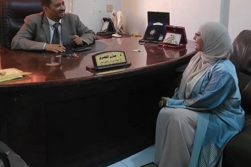 الوكيل الجفري يناقش مع المستشارة عُمير أوضاع المبتعثين في الأردن