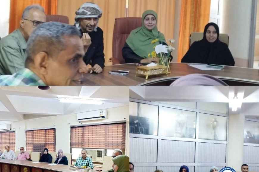 اليزيدي وجواد يناقشان آلية توزيع السلة الغذائية لمنتسبي التربية والتعليم بالعاصمة عدن