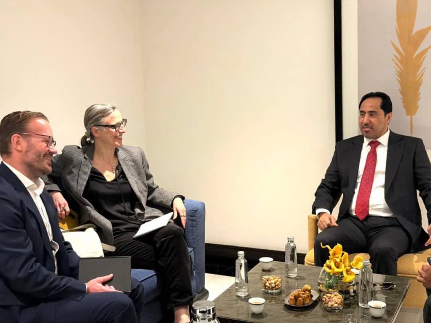 الوزير البكري يستقبل مستشاري المبعوث الاممي إلى بلادنا