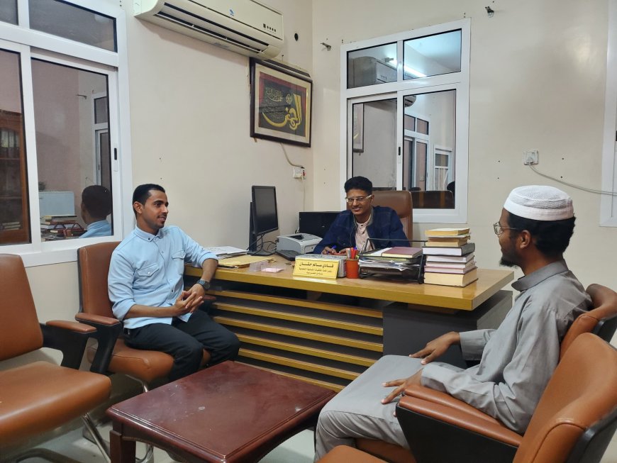 حقان يلتقي رئيس ملتقى سواعد الخير بمدينة دمون مديرية تريم