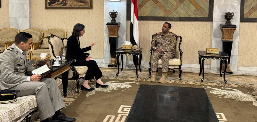 رئيس الأركان يبحث أوجه التعاون والدعم العسكري مع سفيرة فرنسا