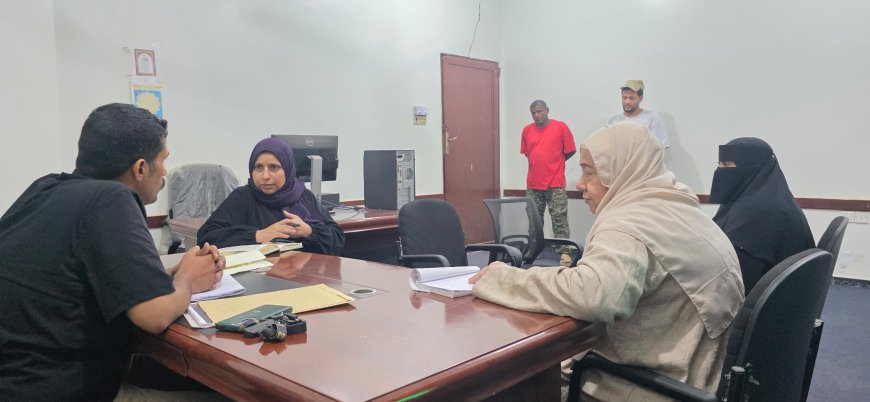 اللجنة الوطنية للتحقيق تنفذ زيارات ميدانية لمراكز الاحتجاز والسجون في العاصمة المؤقتة عدن