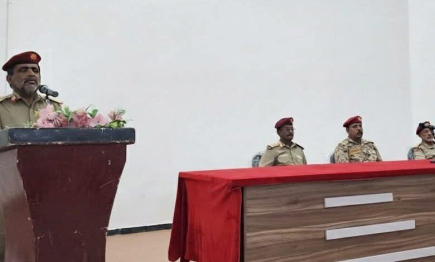 قائد المنطقة العسكرية الثانية يترأس لقاءً موسعاً بضباط المنطقة لمناقشة متطلبات المرحلة القادمة.