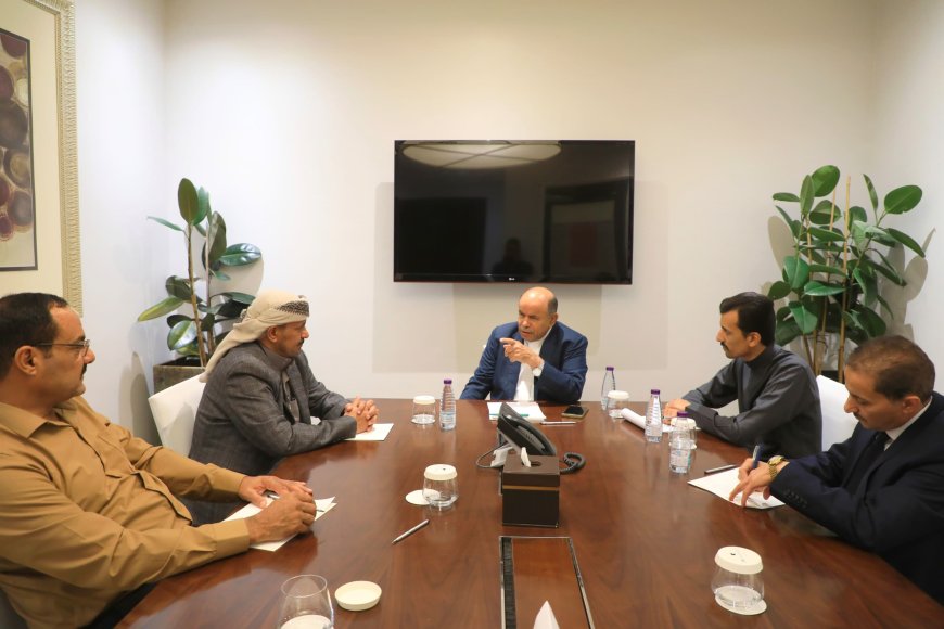 عضو مجلس القيادة الرئاسي محافظ حضرموت يطّلع على الأوضاع الأمنية والعسكرية والخدمية في محافظة الضالع