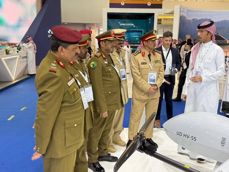 قائد محور الغيضة اللواء سالم كدة يشارك في افتتاح معرض الدفاع العالمي في الرياض