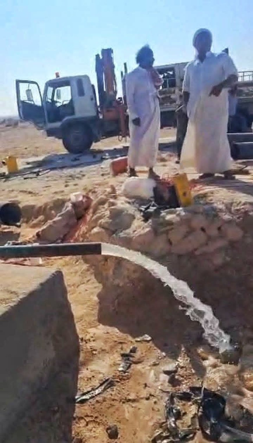 إعادة تشغيل آبار المياه في مرتفع ضحيه ومقدة بمديرية حات بالمهرة