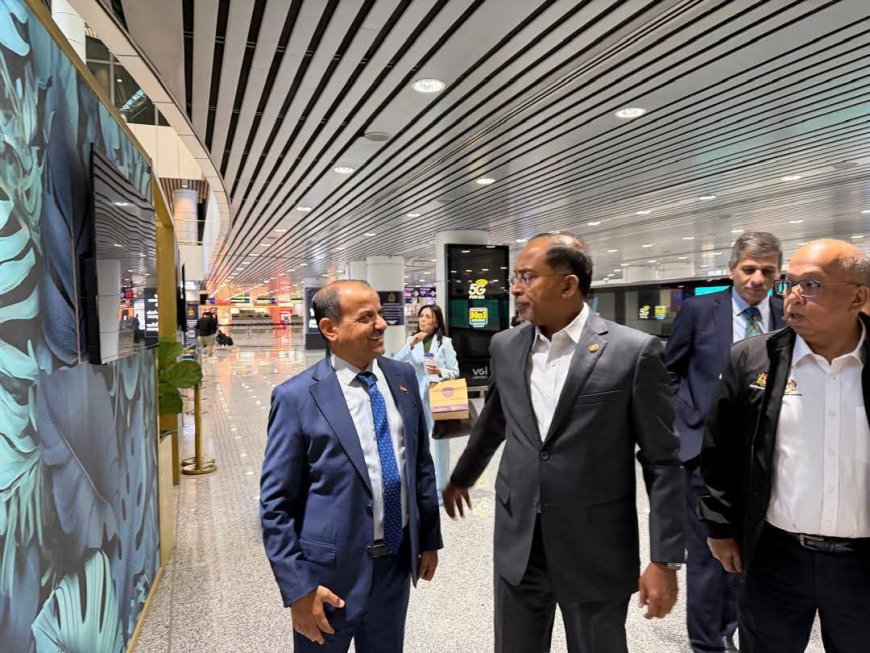 المستشار الخضمي يحضر فعالية افتتاح مركز إستقبال الطلبة الدوليين (ISAC) في مطار كوالالمبور