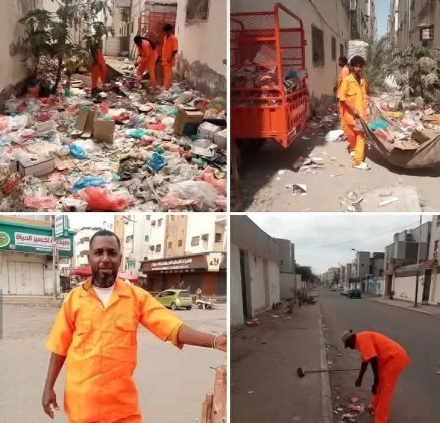 عدن: برعاية المحافظ ومدير عام المديرية: تواصل حملة النظافه بمدينة انماء القديمه بمديرية البريقة 