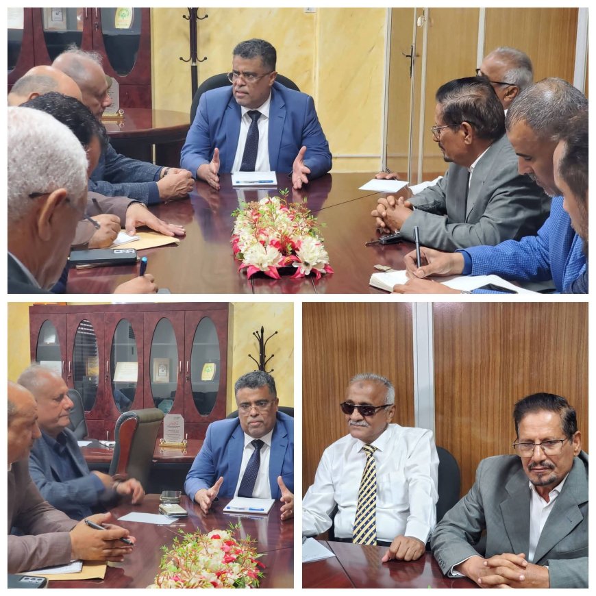 بتوجيهات وزير الدولة محافظ عدن.. وكيل أول العاصمة يترأس اجتماعاً لوكلاء المحافظة لرفع كفاءة الأداء الخدمي والمؤسسي