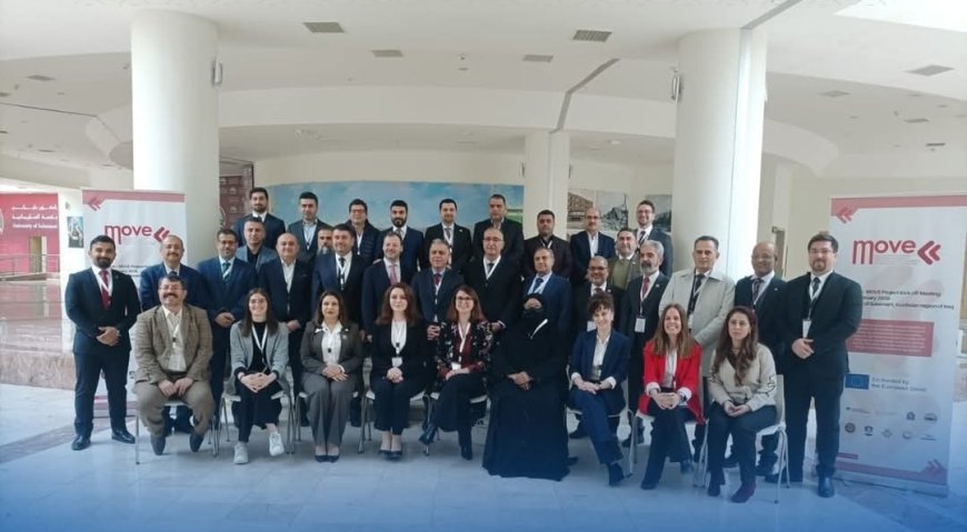 تدشين مشروع MOVE في جامعة السليمانية بكردستان العراق بحضور ١١ شريك دولي من إيطاليا وإسبانيا وكردستان واليمن